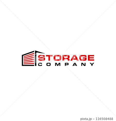Illustration vector graphic of self storage company logo design template 116508488