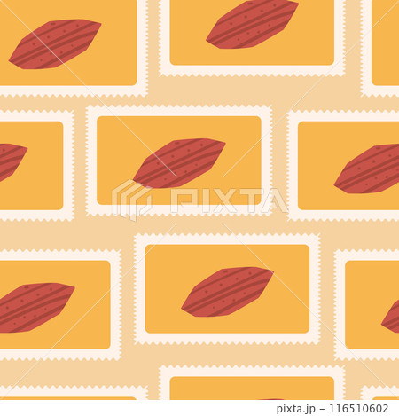 Geometric colorful seamless pattern. Cutouts abstract shapes on stamps repeat background. Sticker endless cover. Vector hand drawn flat illustration. Geometric colorful seamless pattern. Cutouts abstract shapes on stamps repeat background. Sticker endless cover. Vector hand drawn flat illustration. 116510602