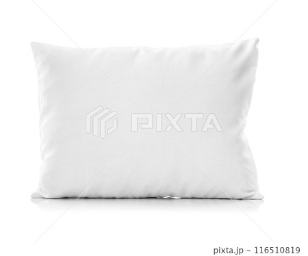 White pillow isolated on a white background 116510819