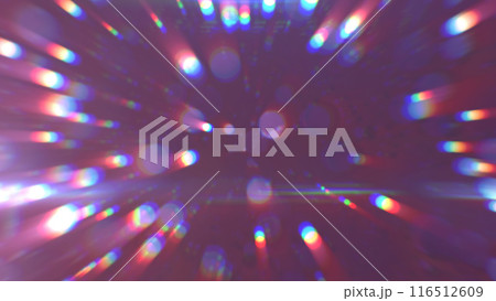 Abstract purple glowing background with flying balls and circles of blurred festive bokeh particles Abstract purple glowing background with flying balls and circles of blurred festive bokeh particles 116512609