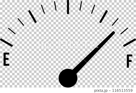 汽車燃油表圖標，黑色 116513559