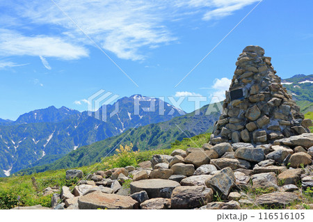 夏の八方尾根 石神井ケルン 夏の八方尾根 石神井ケルン 116516105