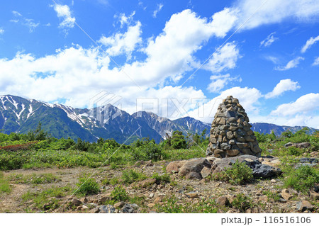 夏の八方尾根　第1ケルン 116516106