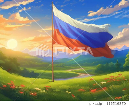 ロシア国旗 ロシア国旗 116516270