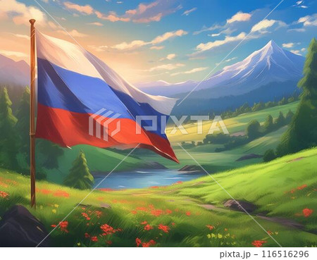 ロシア国旗 116516296