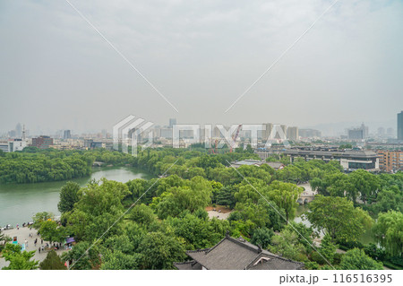 超然楼からの大明湖の風景 超然楼からの大明湖の風景 116516395