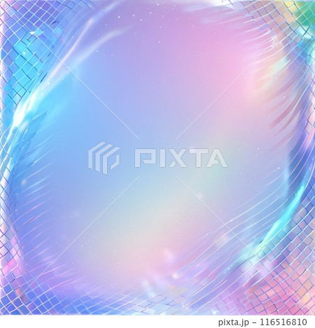 網目で囲まれた虹色の背景 網目で囲まれた虹色の背景 116516810