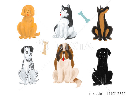 大型犬のイラスト素材 大型犬のイラスト素材 116517752