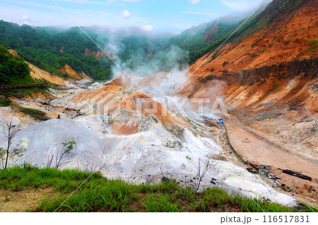 地獄谷の爆裂火口跡1 116517831