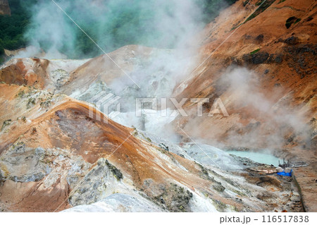 地獄谷の噴気 地獄谷の噴気 116517838