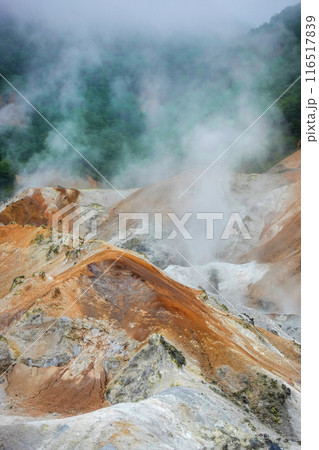 地獄谷の噴気(縦) 地獄谷の噴気(縦) 116517839