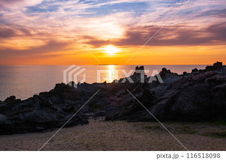 十六羅漢岩・夕景 116518098