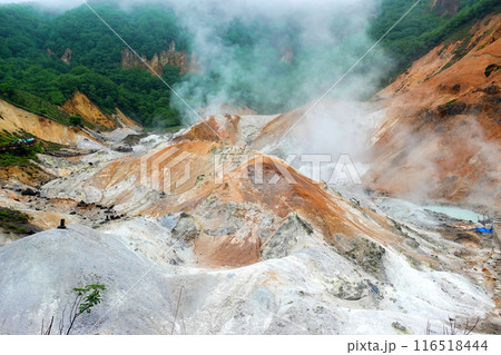 地獄谷の噴気群 地獄谷の噴気群 116518444