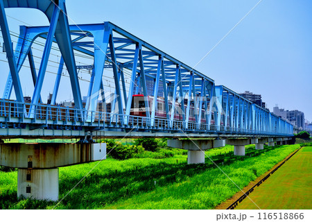 京浜急行電鉄　六郷川橋梁付近の風景 116518866