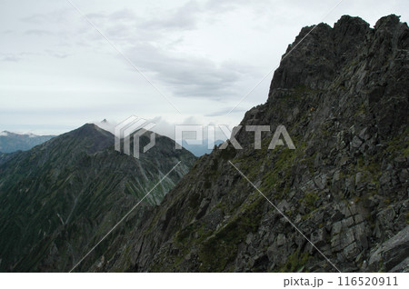 Yari-Hotaka trekking route in summer / 夏の雲と槍穂高縦走路 Yari-Hotaka trekking route in summer / 夏の雲と槍穂高縦走路 116520911