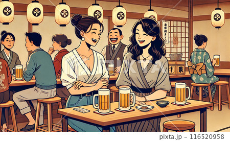 おしゃべり　女性　居酒屋 116520958