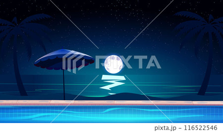 colorful hanging light for the party on the beach	 116522546