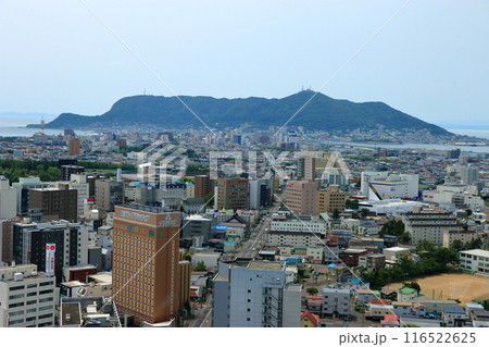 View from Goryokaku Tower next to Goryokaku fortress in Hakodate Hokkaido Japan View from Goryokaku Tower next to Goryokaku fortress in Hakodate Hokkaido Japan 116522625