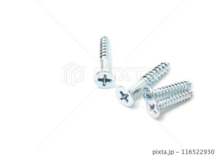 ネジ、ネジ山、部品、工具、道具、シルバー、DIY、日曜大工、大工、ナット、ボルト、絞める、修理、器具 116522930