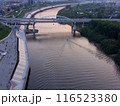 Two bridges on Chelyuskincev street. Tyumen. Russia 116523380