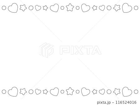 Simple frame. Design element for greeting card. Vector illustration isolated on white background. 116524016