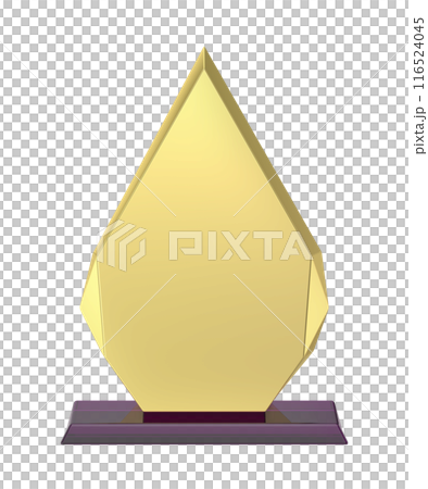 Arrow shaped gold award Arrow shaped gold award 116524045