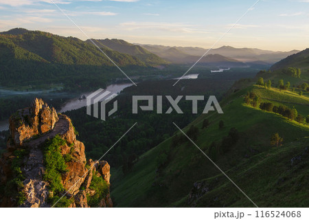 Beauty dawn in the mountains Beauty dawn in the mountains 116524068