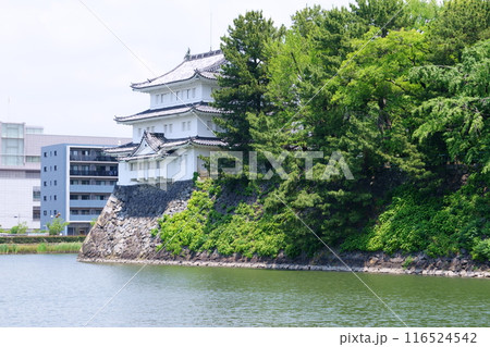 名古屋城のお堀から見る西北隅櫓 名古屋城のお堀から見る西北隅櫓 116524542