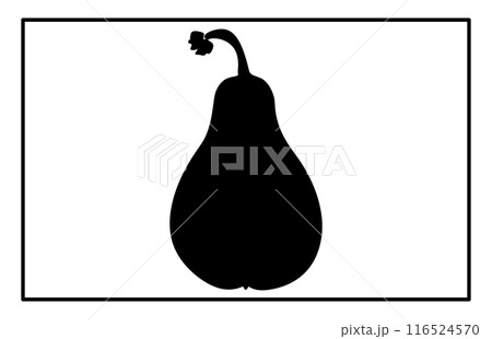 Bottle Gourd Vegetable Silhouette, Bottle Gourd Vegetable Silhouette vector art 116524570