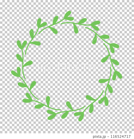 Simple leaf wreath Simple leaf wreath 116524717