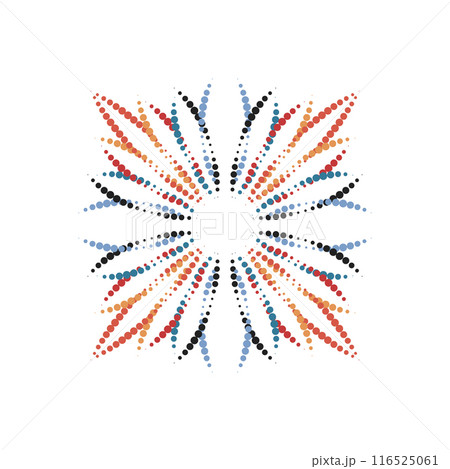 halftone circle dots. 116525061
