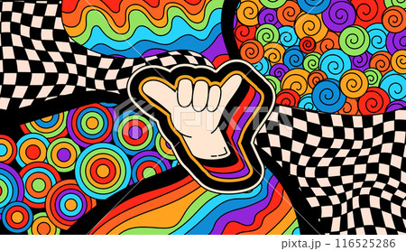 Abstract hippie decor. 116525286