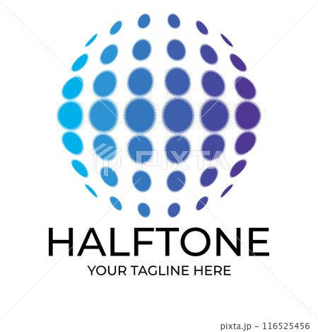 halftone circle dots. 116525456