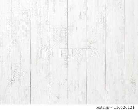 明るく白い木目の板の背景画像2 116526121