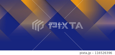 Abstract gold triangle shapes and luxury pattern background. Vector illustration 116526396