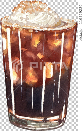 Coffee culture watercolor png icon 116529220