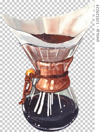Coffee culture watercolor png icon 116529224
