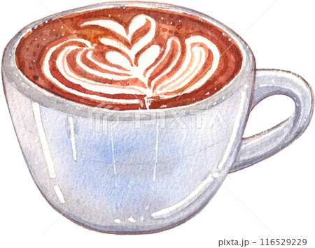 Coffee culture watercolor png icon Coffee culture watercolor png icon 116529229