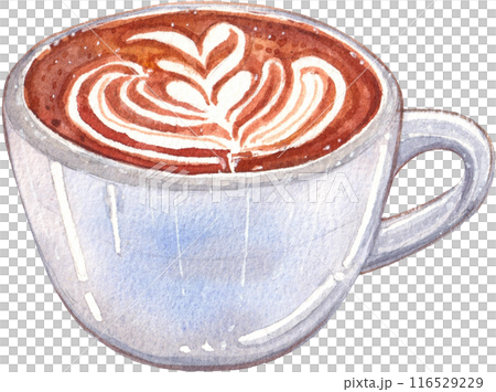 Coffee culture watercolor png icon Coffee culture watercolor png icon 116529229