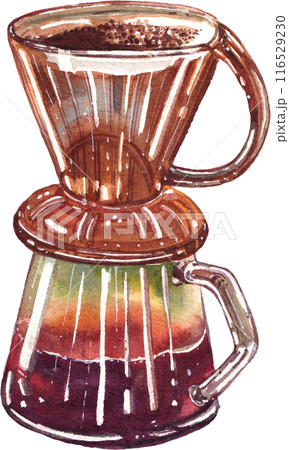 Coffee culture watercolor png icon Coffee culture watercolor png icon 116529230