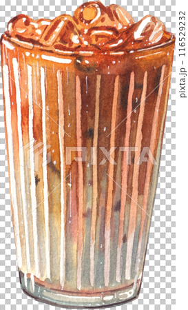 Coffee culture watercolor png icon Coffee culture watercolor png icon 116529232