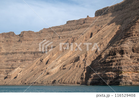 Coastal rocks on the north of Lanzarote, Spain 116529408