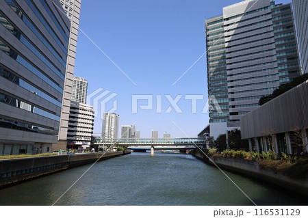 横浜駅東口 帷子川と「はまみらいウォーク」 116531129