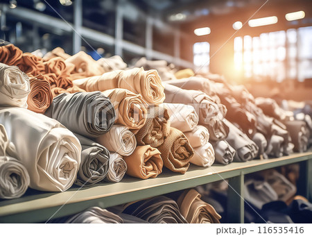 CG素材 撚糸工場のイメージ素材 CG素材 撚糸工場のイメージ素材 116535416