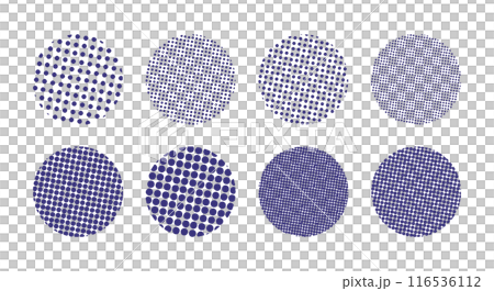 Cute dot halftone circle set Vector Japanese style Japanese pattern Abstract dot Cute dot halftone circle set Vector Japanese style Japanese pattern Abstract dot 116536112