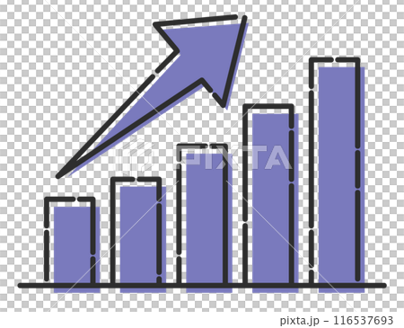 統計を集計して棒グラフに表したイラスト 116537693