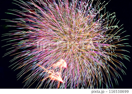 夜空を彩る 美しい打ち上げ花火 夜空を彩る 美しい打ち上げ花火 116538699