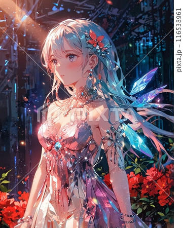 イラスト素材: 女の子【AI生成画像】 116538961