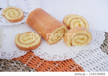 cake with delicious pineapple jam as a background cake with delicious pineapple jam as a background 116539066