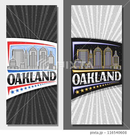Vector vertical layouts for Oakland 116540608